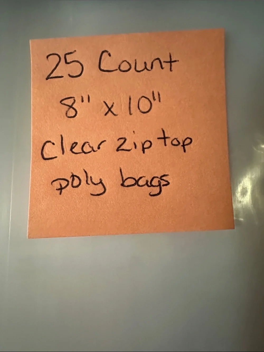 Clear Zip Top Poly Bags 8